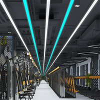 Lumière linéaire LED moderne à raccordement sans soudure, lampe d'ambiance pour salle de billard, rétroéclairage lumineux de style bar pour l'éclairage des salles de jeux