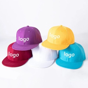 Wholesale Snapback Baseball <b>Cap</b> Custom Logo Printing Embroidery <b>Plain</b> Blank Flat Bill Hat Sports Outdoor Street Style <b>Caps</b> - Product Image 1