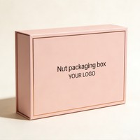Boîte d'emballage alimentaire personnalisable et écologique en carton recyclable avec logo, encre à base de soja, pour noix, chocolat frais, biscuits, avec séparateur