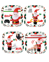 Dwi Dowellin Jouets de Père Noël gonflables télécommandés pour enfants, Père Noël géant RC avec musique réaliste, grands jouets de Père Noël