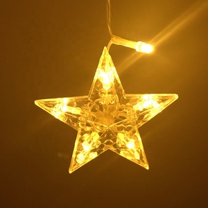 Guirlande lumineuse à <span class=keywords><strong>LED</strong></span> pour fenêtre, 12 étoiles, 138 <span class=keywords><strong>LED</strong></span>, guirlande lumineuse à <span class=keywords><strong>LED</strong></span> en forme <span class=keywords><strong>de</strong></span> lune et d'étoile, guirlande lumineuse en forme <span class=keywords><strong>de</strong></span> glaçon pour Noël, les fêtes et les mariages - Product Image 4