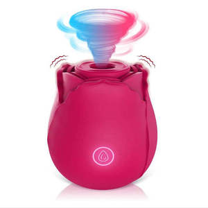 Weiblicher Rosen-Vibrator mit Klitoris-Saugfunktion, Bruststimulation, Wasserdicht, Silikon, USB-Aufladbar, 10-Geschwindigkeits-Vibration für Frauen - Product Image 1
