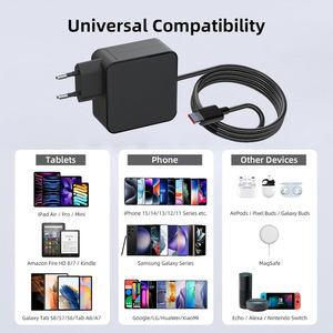 Adaptateur de chargeur USB Type C haute vitesse PD 45W 60W 65W 67W 100W 140W GAN, charge rapide PD3.0 pour chargeurs d'ordinateurs portables Macbook - Product Image 6