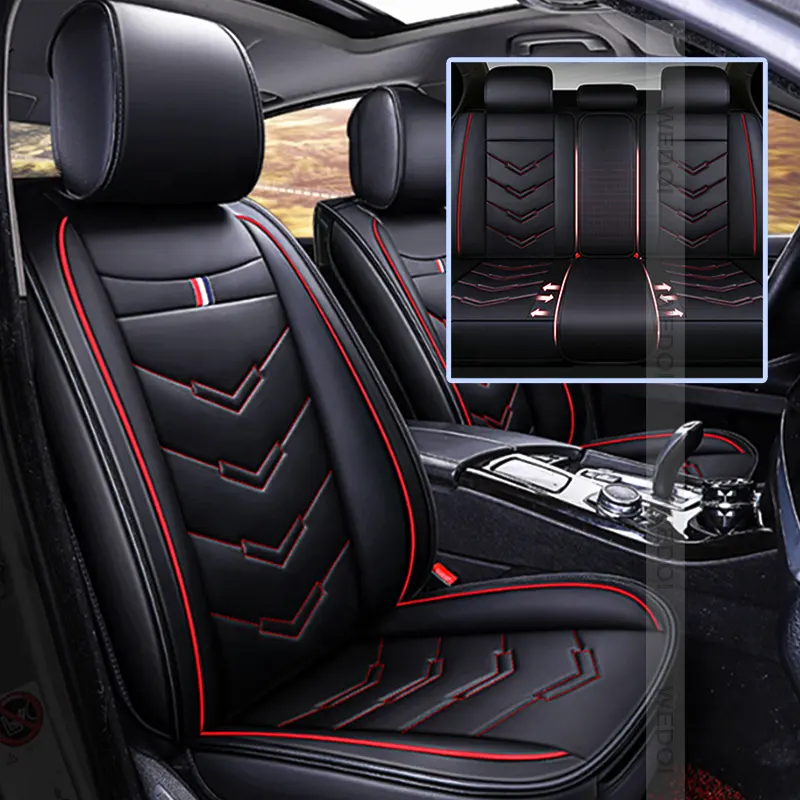 Luxusauto-Sitzbezüge OEM-Preis universeller PU-Leder-5D-Auto-Sitzschutz Markenqualität Fabrik-Complettset