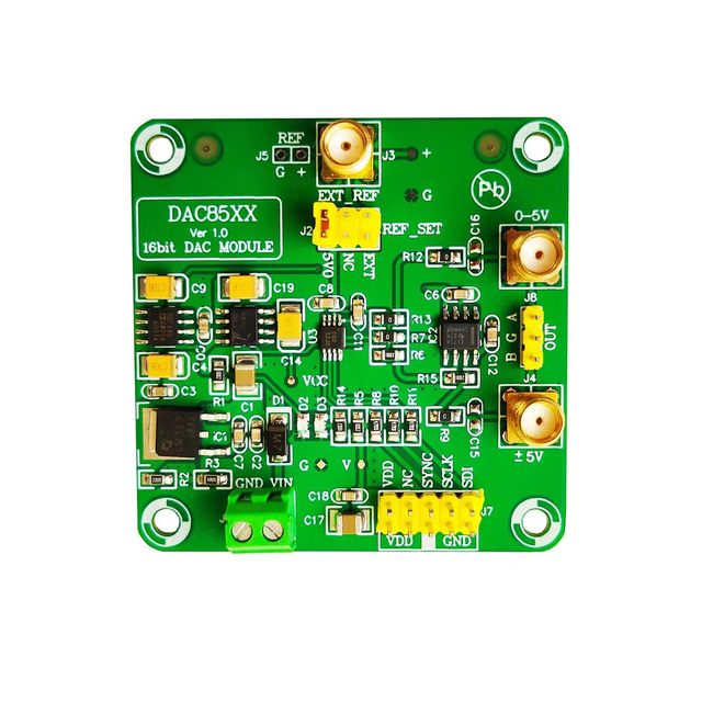 DAC8501 Module DAC8550 Module 16-bit DAC Module 0-5V Positive and Negative 5V Digital-to-analog Converter