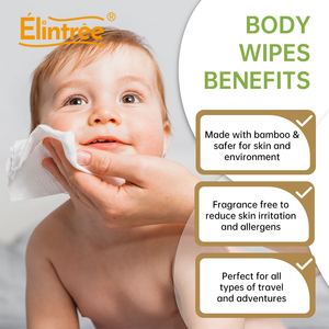 Lingettes humides biodégradables OEM en fibre de bambou, lingettes pour bébé en gros, lingettes en bambou pour bébé - Product Image 2
