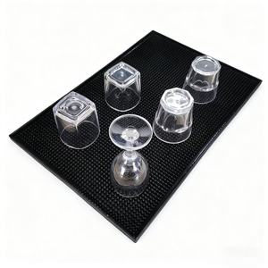 <b>Bar</b> Accessories 27" X 3" Black Rectangular Drain <b>Mats</b> PVC <b>Bar</b> <b>Mat</b> - Product Image 6