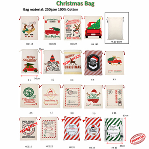 High King Wholesale 50cm X 70cm Canvas Sublimation Christmas <strong>Sack</strong> <strong>Large</strong> Blank <strong>Santa</strong> <strong>Sack</strong> - Product Image 5