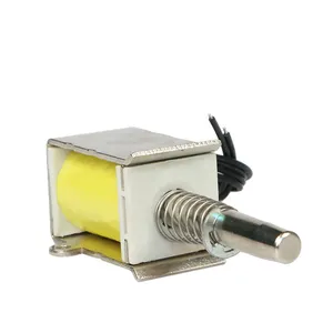 Solenoid Electromagnet çekme ve itme inme 10mm Dc Electromagnet 12v 24v elektrik mıknatıs