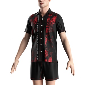 Chemise de sport pour homme à séchage rapide, pour musculation, Crossfit, bowling, décontractée, été, à bas prix, avec boutons - Product Image 5
