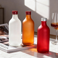 16oz 350ml glazen Boston druppelfles met schroefdop, bedrukt met aangepast logo voor fruitwijn, sap & dranken