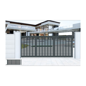 Portes d'entrée en aluminium personnalisées de haute qualité Porte coulissante d'allée automatique pour jardin - Product Image 2