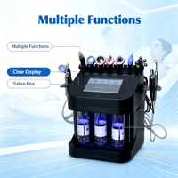 Appareil de soin du visage à oxygène portable 11 en 1, multifonctionnel, noir, microdermabrasion à bulles d'oxygène, machine de beauté