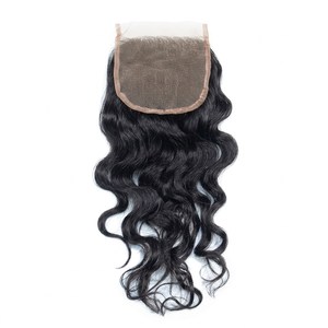 Hairroot India HRI-08-Closure Cabello Humano Remy Indio Virgen Negro Natural Liso y Ondulado 4x4 HD Encaje Transparente Doble Trama a Máquina - Product Image 5
