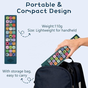 Appareil AAC pour l'autisme avec 6 boutons d'enregistrement, voix interchangeable homme/femme, aide à la communication alternative - Product Image 6