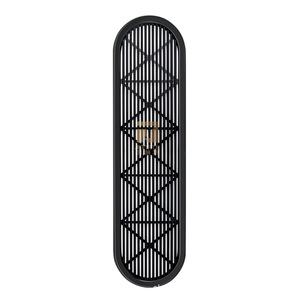 Kinnet Plastic Breathable Mesh Oval Vent Cover For Cabinet Wardrobe Heat Dissipation Accessory Black White JNT-164 - Product Image 3