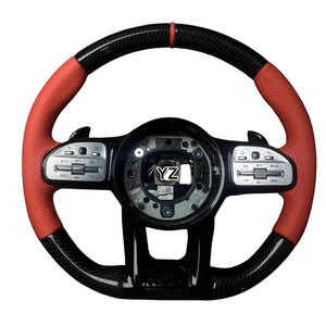 Volante LED de Fibra de Carbono Personalizado YZ para <span class=keywords><strong>Mercedes</strong></span>-Benz W205 W222 R231 GLA45 E63 S SL550 C63 E63S S55 E55 SLS W205 W213 R230 - Product Image 2