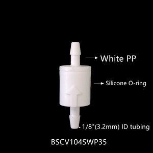 Oem ODM 1/8 "5/32" 3/16 "1/4" hose barb mini nhựa mùa xuân bóng nạp một cách không trở lại kiểm tra van - Product Image 3