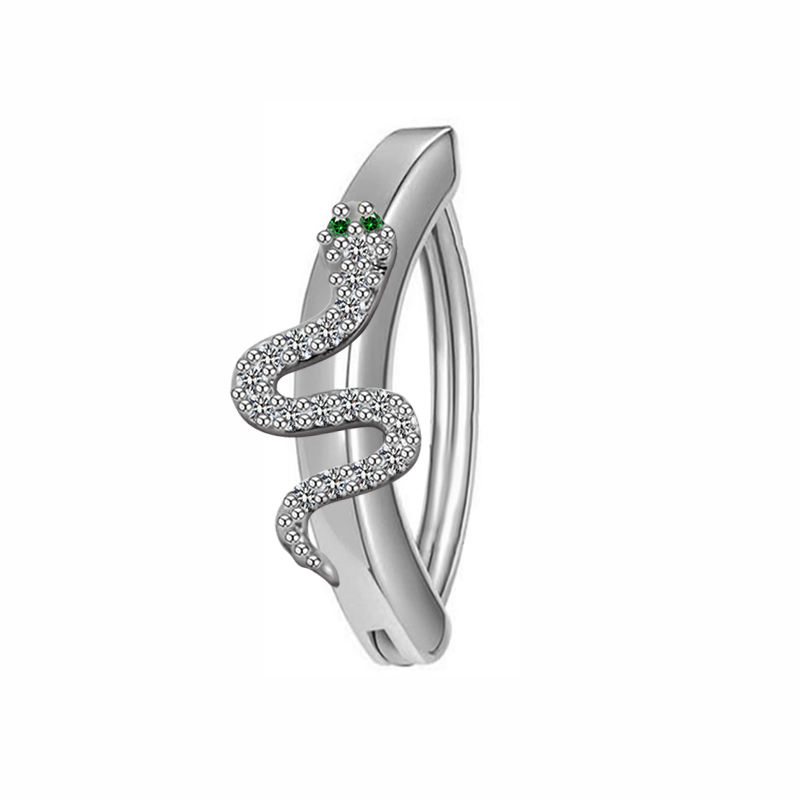 silver snake clip on