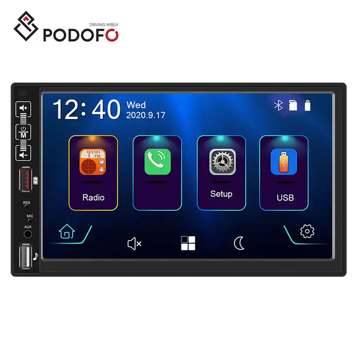 7-Zoll-Doppel-Din-Autoradio Carplay Android Auto Mirror-Link