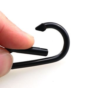 Logo Tùy Chỉnh Đầy Đủ Màu Đen Mùa Xuân <span class=keywords><strong>Snap</strong></span> <span class=keywords><strong>Hook</strong></span> Carabiner Clip Key Chain M5 * 50 - Product Image 2