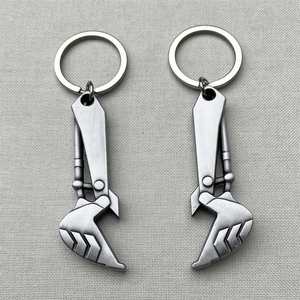 Tùy chỉnh Laser khắc logo không có khuôn phí máy xúc móc móc chìa khóa kim loại bia mở chai <span class=keywords><strong>Keychain</strong></span> - Product Image 5