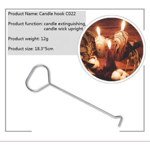 Outil manuel en acier inoxydable argenté à long manche pour éteindre les bougies, coupe-mèche, coupe-bougie et coupe-<span class=keywords><strong>lampe</strong></span> à huile - Product Image 5