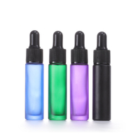 BYPE by PERFUME Mini Flache Zylinder Fläschchen Aus Milchfarbenem Glas Mit Tropfenzähler Für Ätherische Öle 5ml/10ml Luxuriös Leer Nachfüllbar