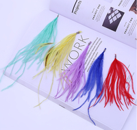 Boucles d'oreilles pendantes longues en plumes véritables, style bohème vintage fait main, vente en gros personnalisée, pour femmes