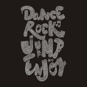 Lettre personnalisée Crystal Bling Dance <span class=keywords><strong>Rock</strong></span> Designer Rhinestone Iron on Transfer - Product Image 1
