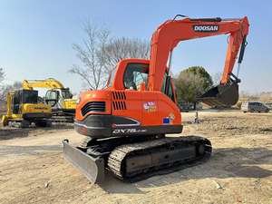 Miniexcavadora usada <span class=keywords><strong>Doosan</strong></span> DX75 barata, retroexcavadora hidráulica sobre orugas de <span class=keywords><strong>7</strong></span> toneladas, excavadora usada de segunda mano de Corea - Product Image 3