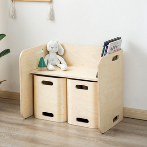 Children's Study <b>Desk</b> With Storage Drawers <b>Solid</b> <b>Wood</b> Multi Functional Furniture For Kids Age 4 6 Years - Product Image 1