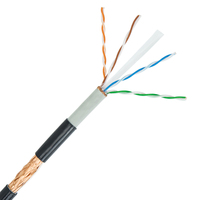 Prix usine câble extérieur cat6 sftp avec fil 23awg câble réseau cat6 extérieur 1000ft tambour de cuivre