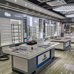 Mall Shop Design Counter showcase Sunglass Retail Optical Shop Haptic Lens Counter showcase Beauty <strong>Pl</strong> Unique Shop Ocular Cabinet OEM - Product Image 2