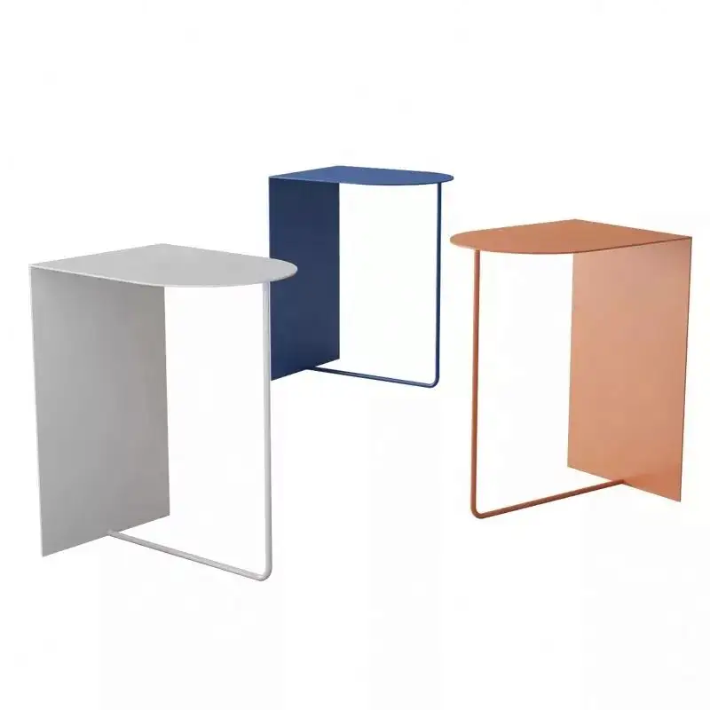 लोहे की साइड टेबल आधुनिक न्यूनतम रचनात्मक छोटे कॉफी टेबल मैकरन रंग मॉडल कमरे कोने कई बेडसाइड टेबल ड्रॉपशीपिंग