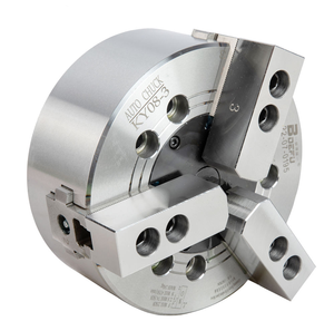 Portabrocas de torno hidráulico de 3 mordazas de Portabrocas de 10 pulgadas con sólido de alta precisión de 0,02mm para torno <span class=keywords><strong>CNC</strong></span> de banco - Product Image 4