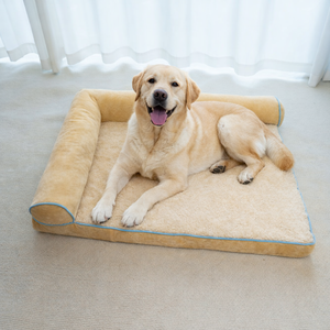 Tapis de lit pour chien en mousse à mémoire de forme orthopédique écologique, apaisant et résistant aux morsures, pour petits animaux, tapis de lit pour chat pour un sommeil profond - Product Image 1