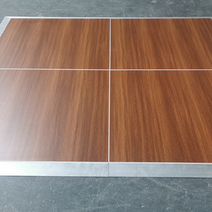 ANYCASE Plancher extérieur en contreplaqué 3x3 facile à installer, bois SICO, chêne brun, plancher de danse pour événements - Product Image 5