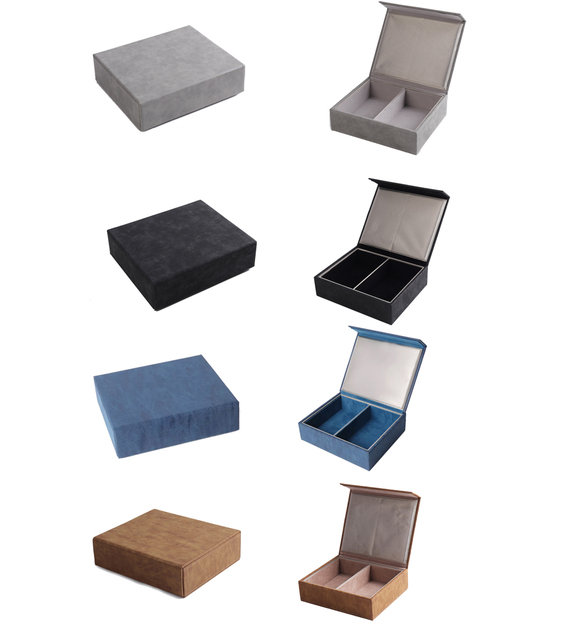 New Arrival 2 Slots RFID Blocker Box Car Key Signal Blocking Box Anti Theft Faraday Box With Pouch Bag