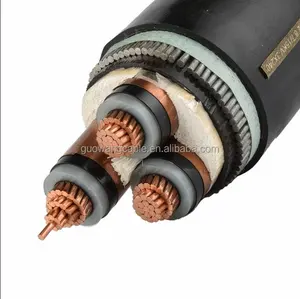 Medium Voltage 12/20 24kv Xlpe Pvc Koperen Geleider Swa Kabel 3*120mm2