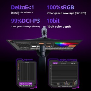 Monitor para Juegos <span class=keywords><strong>Aoc</strong></span> AG276UZ de <span class=keywords><strong>27</strong></span> Pulgadas, 4K, <span class=keywords><strong>240Hz</strong></span>, IPS, Alta Frecuencia de Actualización, con Interfaz DP, Anti-Luz Azul, para Escritorio - Product Image 3