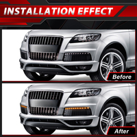 Feux de jour à LED de haute qualité avec garantie, clignotants de conduite pour Audi Q7 2010 2011 2012 2013 2014 2015, lumière jaune uniquement
