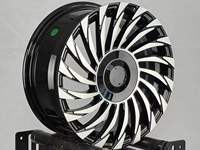 Nuevas Llantas de Aleación Fundida con Diseño de Turbina Mecanizado en Negro Brillante de 18-20 Pulgadas 5X112/5X114.3 para Vehículos de Lujo, Modificación y Tuning, 3 Años de Garantía