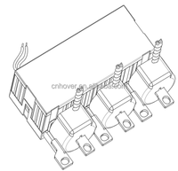 Hover HM032B terlaris 100A 250VAC 9VDC miniatur Relay Solid State S/D Coil Pin Type Terminal kontak paduan perak