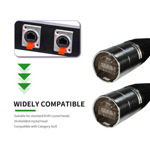 Ethercon Xlr Connector Professionele Audio Video Ethernet Netwerk <span class=keywords><strong>Rj45</strong></span> Cat5e Cat6 Ethercon Kabel