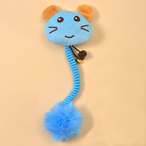 Nuovo Giocattolo per <span class=keywords><strong>Gatti</strong></span> per Dentizione e Masticazione, Giocattolo in Peluche a Forma <span class=keywords><strong>di</strong></span> Nodo <span class=keywords><strong>di</strong></span> Corda con Molla, Cartone Animato - Product Image 5