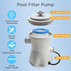 Pompe <span class=keywords><strong>de</strong></span> <span class=keywords><strong>filtration</strong></span> à cartouche transparente Vanace Installation facile électrique à circulation et <span class=keywords><strong>filtration</strong></span> améliorées pour piscines hors sol - Product Image 2