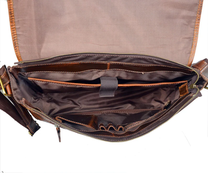 Bolso Cruzado de Cuero Genuino para Hombre y Mujer, Calidad Premium, Hecho a Mano, Diseño Elegante y Duradero, Correa Ajustable, Múltiples Compartimentos - Product Image 5