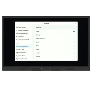 Panneau intelligent interactif avec écran tactile ir, panneau plat, tout-en-un, 12x75 pouces, led