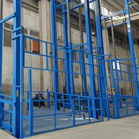 2 tonnes 1-28 mètres Entrepôt Guide Rail Plancher Freight Elevator Plate-forme Freight Elevator Prix de vente
